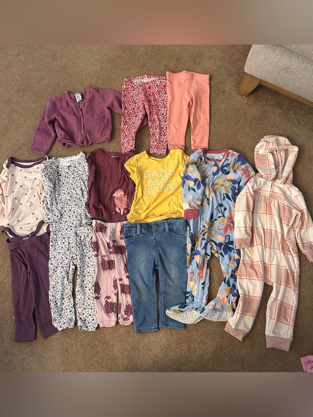 Baby girl clothing bundle 12 months
